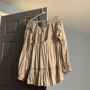 NWT free people beige tunic